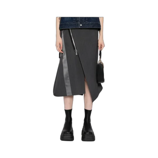 Asymmetric Midi Skirt