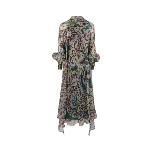Maxi Dress With Side Panels & Bat Sleeves