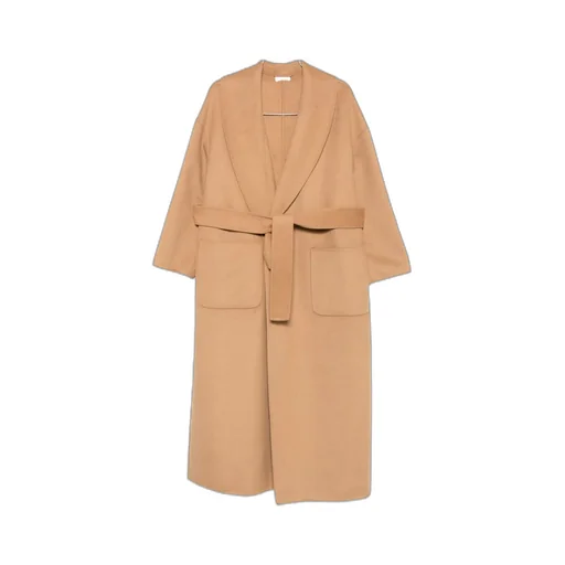 Belted Patch-Pocket Coat