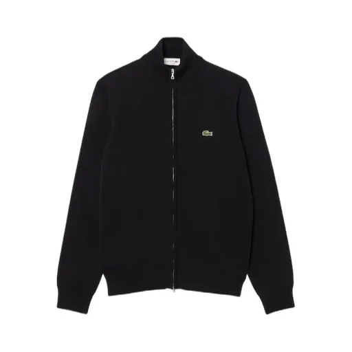 Logo-Patch Zip-Up Cardigan