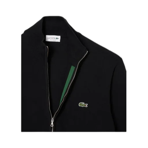 Logo-Patch Zip-Up Cardigan
