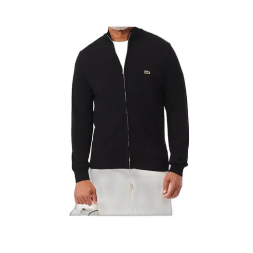 Logo-Patch Zip-Up Cardigan