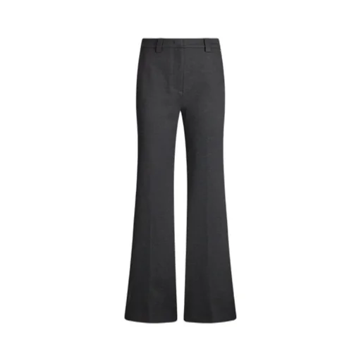 High-Waisted Flared Casual Pants