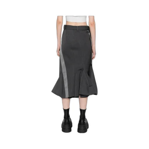 Asymmetric Midi Skirt
