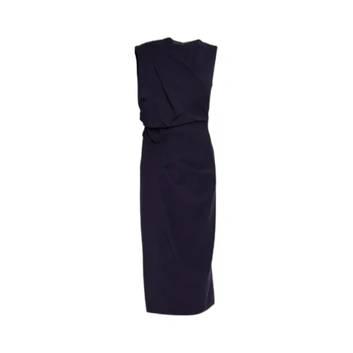 Sleeveless Asymmetrical Wrinkled Dress