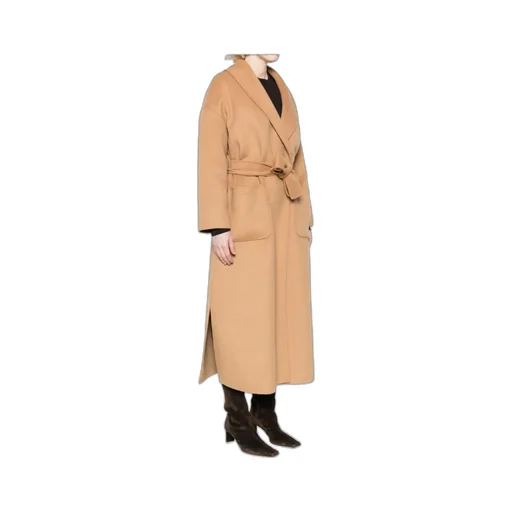 Belted Patch-Pocket Coat