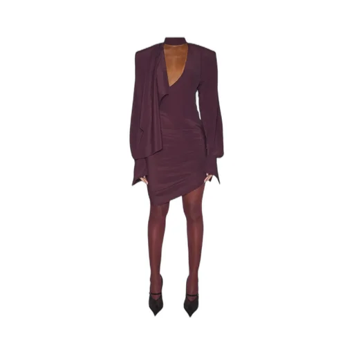 Long-Sleeve Mini Dress