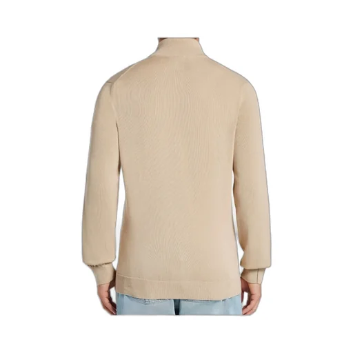 Logo-Patch Zip-Up Cardigan
