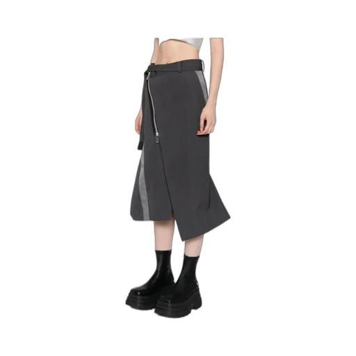 Asymmetric Midi Skirt