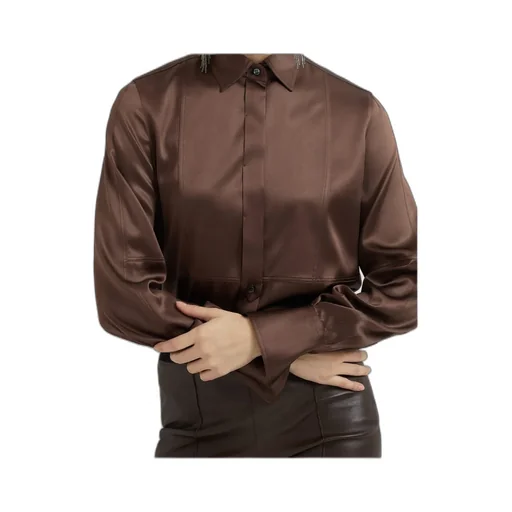 Long Sleeved Straight Hem Shirt