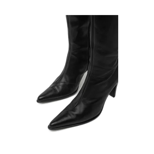 Pointed-Toe Heeled Boots