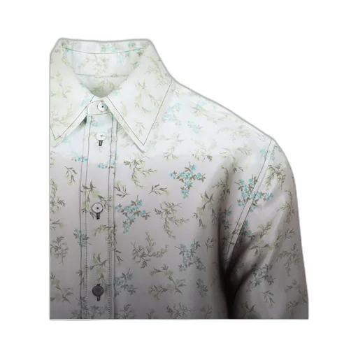 Printed Faded Effect Shirt