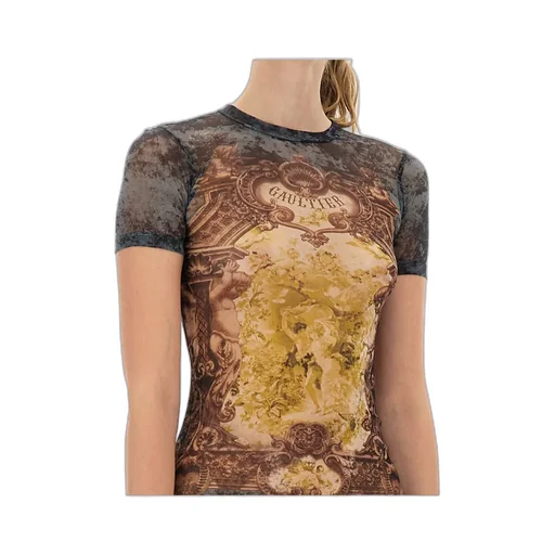 Printed Crew Neck Dress