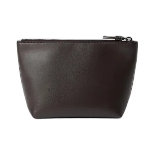 Logo-Print Clutch Bag