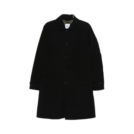 Spread-Collar Single-Breasted Coat