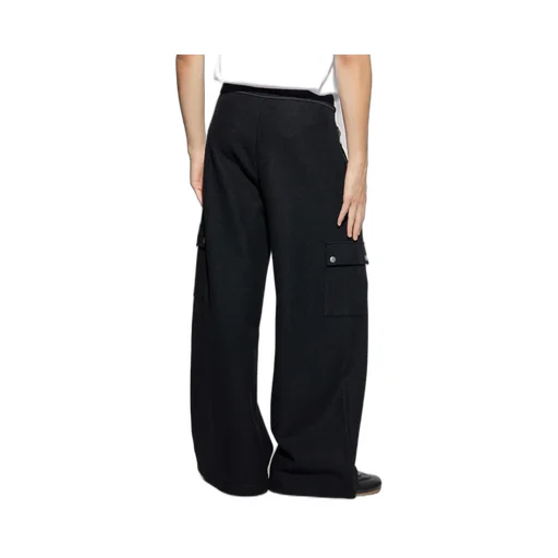 Zip Detailed Wide Leg Trousers