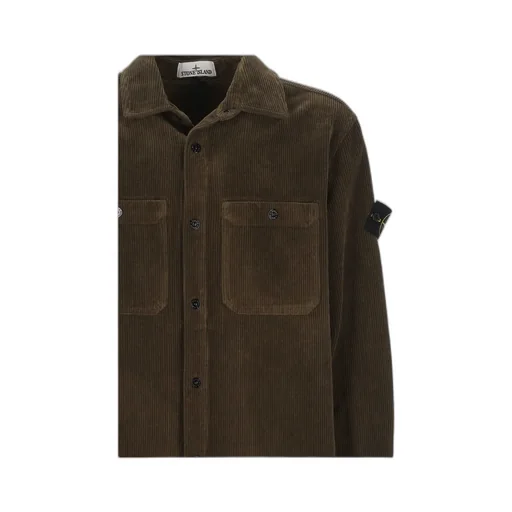 Compass Patch Buttoned Overshirt