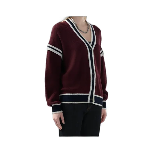 Striped Button Cardigan