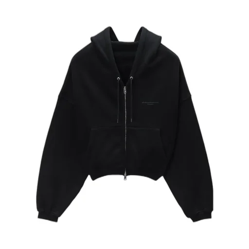 Zip-Up Drawstring Hoodie