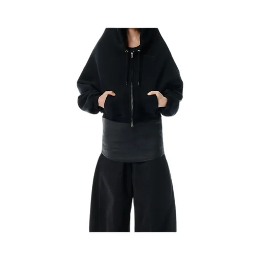 Zip-Up Drawstring Hoodie