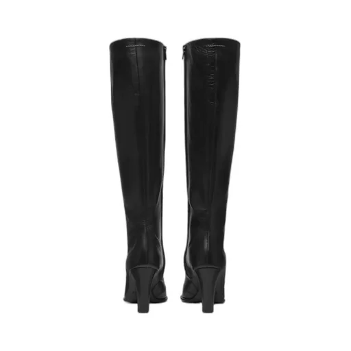 Pointed-Toe Heeled Boots