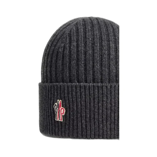 Grenoble Logo Patch Knitted Beanie