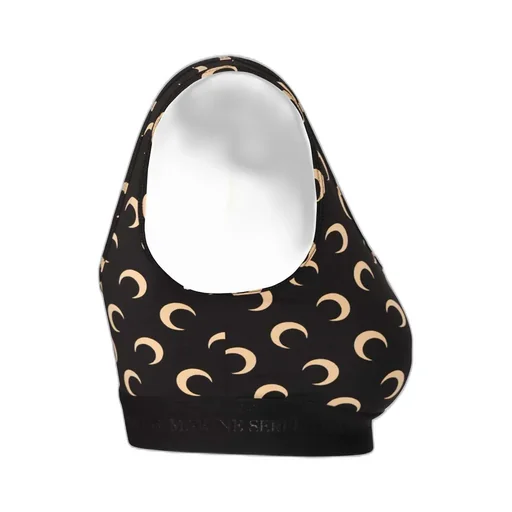 Moon Printed Jersey Sports Bra