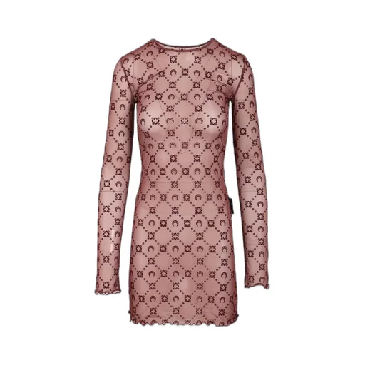 Round Neck Long-Sleeved Mini Dress