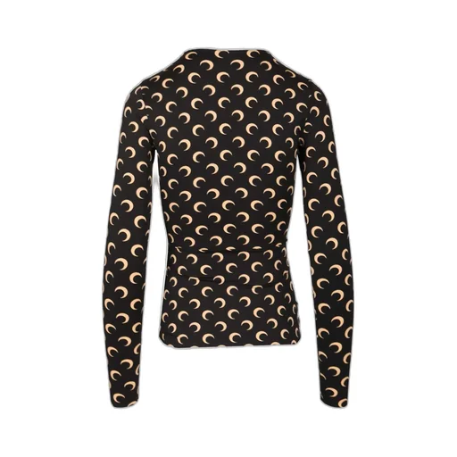 High-Neck Printed T-Shirt