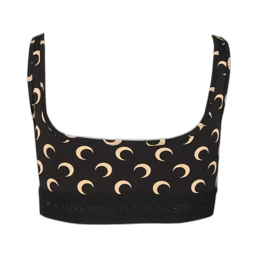 Moon Printed Jersey Sports Bra