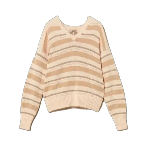 Striped V-Neck Sweater