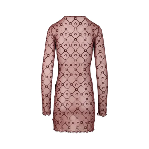 Round Neck Long-Sleeved Mini Dress