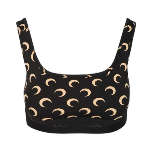 Moon Printed Jersey Sports Bra