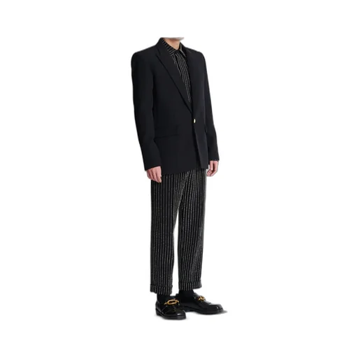 Grain De Poudre Wool 1-Button Jacket