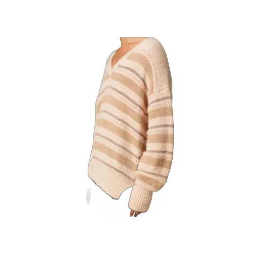 Striped V-Neck Sweater