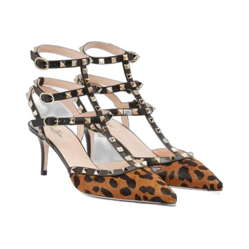 Rockstud Pointed-Toe Pumps