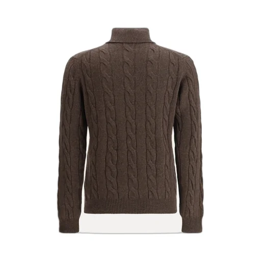 Cashmere Braided Turtleneck Knitwear