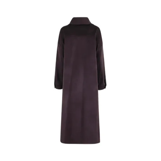 Attached-Scarf Coat