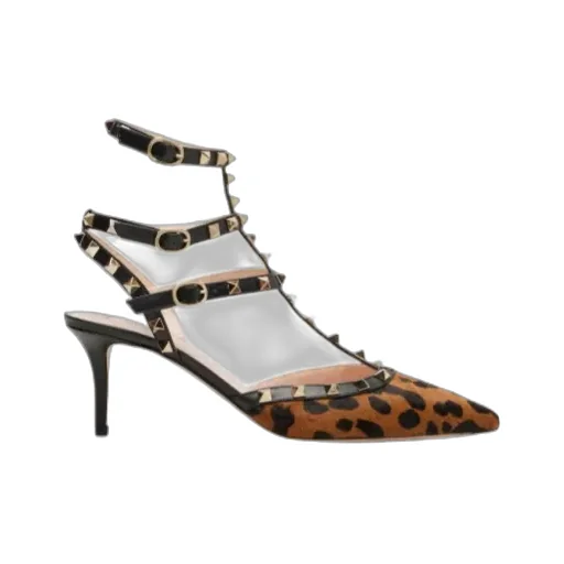Rockstud Pointed-Toe Pumps