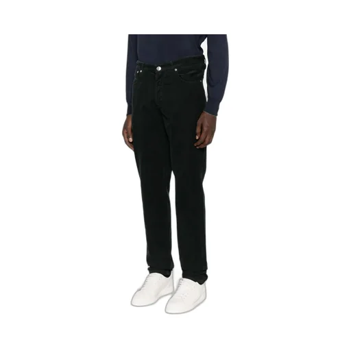 Logo-Embroidered Corduroy Trousers