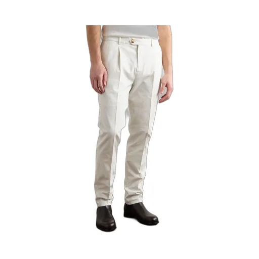 Pleated Cotton Trousers