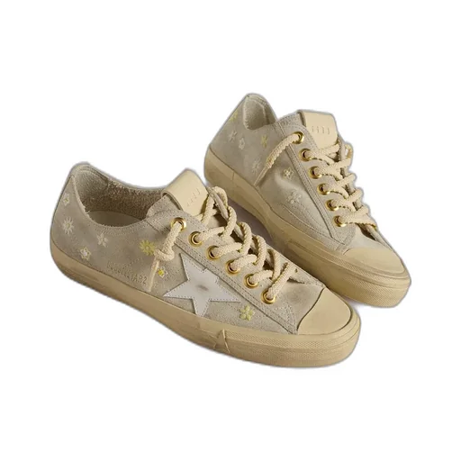 Golden Goose Deluxe Brand V-Star 2 Floral Embroidered Sneakers