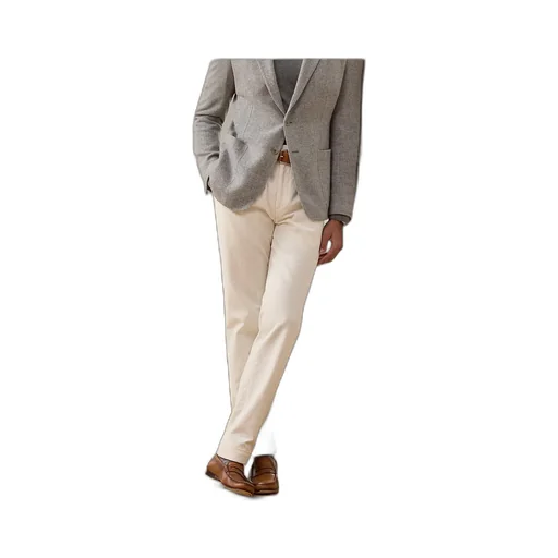 Pleated Cotton Trousers