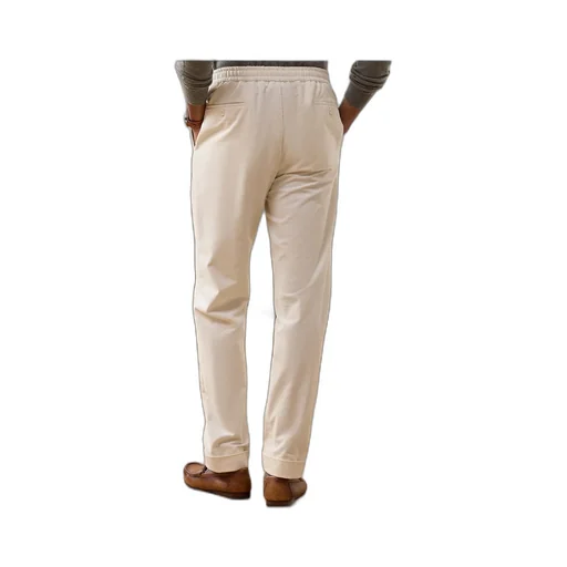 Pleated Cotton Trousers