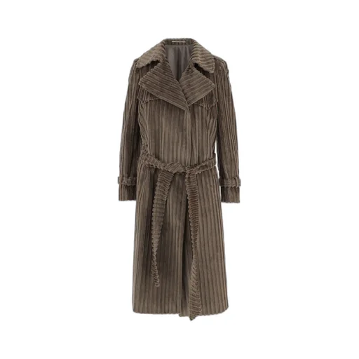 Carola Ribbed Long Coat