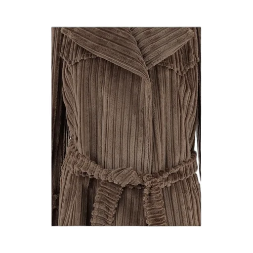 Carola Ribbed Long Coat