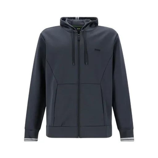 Zip-Up Drawstring Hoodie