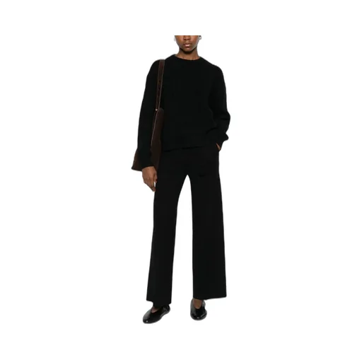 Cable-Knit Crew-Neck Top
