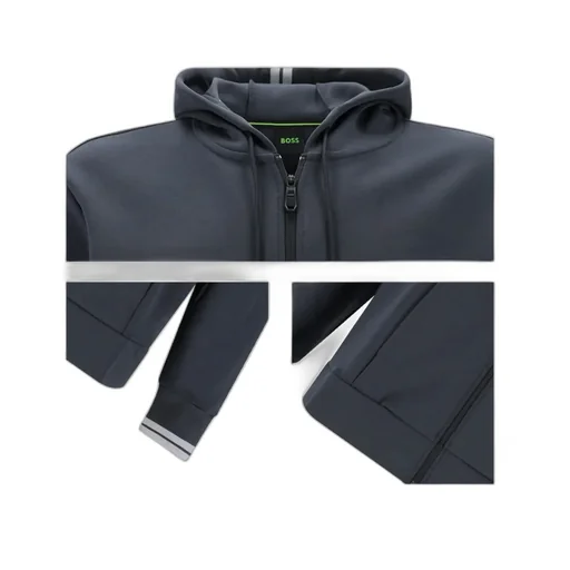 Zip-Up Drawstring Hoodie