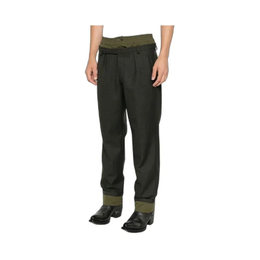Layered Pleated Trousers